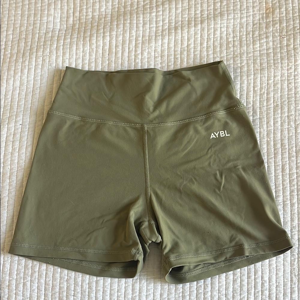 AYBL Green Athletic Shorts High-Waisted